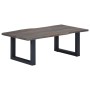Gray solid acacia natural edge coffee table 115x60x40 cm by , Coffee table - Ref: Foro24-247829, Price: 152,79 €, Discount: %