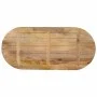 Ovale Tischplatte aus massivem Mangoholz 90x40x3,8 cm von , Tischplatten - Ref: Foro24-370133, Preis: 56,68 €, Rabatt: %