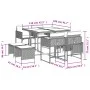 Set comedor jardín 9 pzas y cojines ratán sintético gris de , Conjuntos de jardín - Ref: Foro24-3278083, Precio: 403,78 €, De...