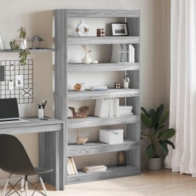 Estantería para libros Gris sonoma 100 x 30 x 198 cm