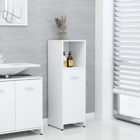 White plywood bathroom cabinet 30x30x95 cm by vidaXL, Bathroom furniture - Ref: Foro24-802588, Price: 44,50 €, Discount: %