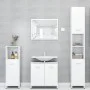 White plywood bathroom cabinet 30x30x95 cm by vidaXL, Bathroom furniture - Ref: Foro24-802588, Price: 44,50 €, Discount: %