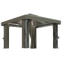 Gazebo with curtain and LED light strip taupe aluminum 3x3 m by , Tents and gazebos - Ref: Foro24-3070349, Price: 449,66 €, D...