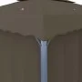 Gazebo with curtain and LED light strip taupe aluminum 3x3 m by , Tents and gazebos - Ref: Foro24-3070349, Price: 492,51 €, D...