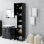 Glossy black plywood bathroom cabinet 30x30x183.5 cm by vidaXL, Bathroom furniture - Ref: Foro24-802598, Price: 69,67 €, Disc...