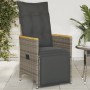 Gartenliege mit grauen synthetischen Rattankissen von , Gartenstühle - Ref: Foro24-365665, Preis: 136,60 €, Rabatt: %
