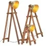 Floor lamp 3 pcs solid mango wood brass E27 by vidaXL, Lamps - Ref: Foro24-320592, Price: 203,16 €, Discount: %