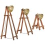 Stehlampe 3 Stück massives Mangoholz Messing E27 von vidaXL, Lampen - Ref: Foro24-320592, Preis: 196,29 €, Rabatt: %