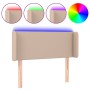 Kopfteil mit LED-Kunstleder in der Farbe Cappuccino, 83 x 16 x 78/88 cm von , Kopf- und Fußteile - Ref: Foro24-3123033, Preis...