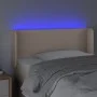 Headboard with LED synthetic leather cappuccino color 83x16x78/88 cm by , Headboards and footboards - Ref: Foro24-3123033, Pr...