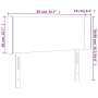Kopfteil mit LED-Kunstleder in der Farbe Cappuccino, 83 x 16 x 78/88 cm von , Kopf- und Fußteile - Ref: Foro24-3123033, Preis...