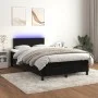 Cama box spring con colchón y LED terciopelo negro 120x190 cm de , Camas y somieres - Ref: Foro24-3270143, Precio: 415,90 €, ...