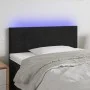 Kopfteil aus schwarzem Samt mit LED 100x5x78/88 cm von , Kopf- und Fußteile - Ref: Foro24-3121376, Preis: 52,04 €, Rabatt: %