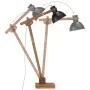 Lámpara de pie madera maciza de mango negro E27 de vidaXL, Lámparas - Ref: Foro24-320581, Precio: 130,39 €, Descuento: %