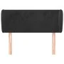 Kopfteil aus schwarzem Samt, 103 x 23 x 78/88 cm von , Kopf- und Fußteile - Ref: Foro24-3116908, Preis: 54,72 €, Rabatt: %