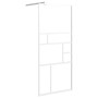 Barrierefreie Duschabtrennung aus weißem ESG-Glas 90x195 cm von , Duschwände und Duschwände - Ref: Foro24-151869, Preis: 143,...