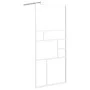 Mampara de ducha accesible vidrio ESG blanco 90x195 cm by , Shower walls and screens - Ref: Foro24-151869, Price: 151,55 €, D...