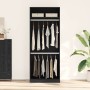 Armario Roble negro 80 x 50 x 200 cm Madera contrachapada