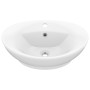 Luxuriöses Waschbecken mit mattweißem Keramiküberlauf 58,5 x 39 cm von vidaXL, Sinkt - Ref: Foro24-146932, Preis: 102,45 €, R...