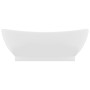 Luxuriöses Waschbecken mit mattweißem Keramiküberlauf 58,5 x 39 cm von vidaXL, Sinkt - Ref: Foro24-146932, Preis: 102,45 €, R...