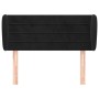 Black velvet headboard 103x23x78/88 cm by , Headboards and footboards - Ref: Foro24-3117328, Price: 44,98 €, Discount: %