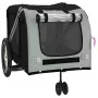 Remolque de bicicleta mascotas hierro tela Oxford gris negro de , Cochecitos para mascotas - Ref: Foro24-93902, Precio: 117,4...
