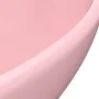 Matte pink ceramic oval luxury washbasin 40x33 cm by vidaXL, Sinks - Ref: Foro24-146922, Price: 62,34 €, Discount: %