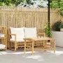 Garden sofa set with cushions 2 pieces bamboo by , Garden sets - Ref: Foro24-365870, Price: 236,99 €, Discount: %