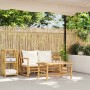 Gartensofagarnitur mit Kissen 2 Stück Bambus von , Gartensets - Ref: Foro24-365870, Preis: 242,04 €, Rabatt: %