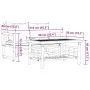 Garden sofa set with cushions 2 pieces bamboo by , Garden sets - Ref: Foro24-365870, Price: 236,99 €, Discount: %