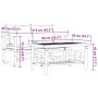 Gartensofagarnitur mit Kissen 2 Stück Bambus von , Gartensets - Ref: Foro24-365870, Preis: 242,04 €, Rabatt: %