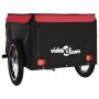 Remolque para bicicleta hierro negro y rojo 45 kg by , Bicycle trailers - Ref: Foro24-94083, Price: 104,41 €, Discount: %