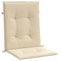 Cojín de silla de jardín respaldo bajo 4 uds tela Oxford beige de , Cojines para sillas y sofás - Ref: Foro24-47565, Precio: ...