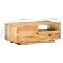 Solid mango wood coffee table 90x50x35 cm by vidaXL, Coffee table - Ref: Foro24-320467, Price: 198,56 €, Discount: %