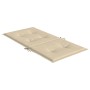 Cojín de silla de jardín respaldo bajo 4 uds tela Oxford beige de , Cojines para sillas y sofás - Ref: Foro24-47565, Precio: ...