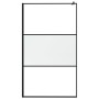 Duschwand aus schwarzem, halbmattiertem ESG-Glas, 115 x 195 cm von , Duschwände und Duschwände - Ref: Foro24-151875, Preis: 2...