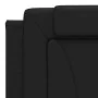 Bed frame with LED lights black synthetic leather 180x200 cm by , Beds and slatted bases - Ref: Foro24-3214036, Price: 246,68...