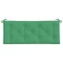Cojín de banco de jardín tela Oxford verde 120x50x7 cm de , Cojines para sillas y sofás - Ref: Foro24-361588, Precio: 27,78 €...