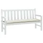 Sitzkissen für Gartenbank in Creme-Melange-Stoff 150x50x7 cm. von , Kissen für Stühle und Sofas - Ref: Foro24-4002555, Preis:...