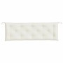Cojín para banco de jardín tela crema melange 150x50x7 cm by , Cushions for chairs and sofas - Ref: Foro24-4002555, Price: 32...
