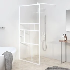 Barrierefreie Duschwand ESG Weißglas 115x195 cm von , Duschwände und Duschwände - Ref: Foro24-151871, Preis: 162,18 €, Rabatt: %