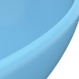 Matte light blue ceramic oval luxury washbasin 40x33 cm by vidaXL, Sinks - Ref: Foro24-146923, Price: 56,97 €, Discount: %