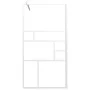 Accessible shower screen ESG white glass 115x195 cm by , Shower walls and screens - Ref: Foro24-151871, Price: 162,18 €, Disc...