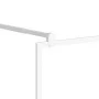 Accessible shower screen ESG white glass 115x195 cm by , Shower walls and screens - Ref: Foro24-151871, Price: 162,18 €, Disc...