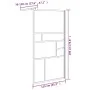 Accessible shower screen ESG white glass 115x195 cm by , Shower walls and screens - Ref: Foro24-151871, Price: 162,18 €, Disc...