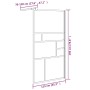 Barrierefreie Duschwand ESG Weißglas 115x195 cm von , Duschwände und Duschwände - Ref: Foro24-151871, Preis: 164,80 €, Rabatt: %