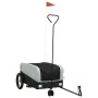 Black and gray iron bicycle trailer 30 kg by , Bicycle trailers - Ref: Foro24-94056, Price: 82,67 €, Discount: %