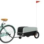 Fahrradanhänger aus schwarzem und grauem Eisen, 30 kg von , Fahrradanhänger - Ref: Foro24-94056, Preis: 84,13 €, Rabatt: %
