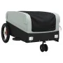 Black and gray iron bicycle trailer 30 kg by , Bicycle trailers - Ref: Foro24-94056, Price: 82,67 €, Discount: %