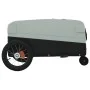 Black and gray iron bicycle trailer 30 kg by , Bicycle trailers - Ref: Foro24-94056, Price: 82,67 €, Discount: %